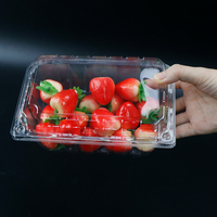 Vente en gros Conteneur de fruits frais blister à clapet, Boîte d'emballage de fruits en plastique transparent de haute qualité avec trous d'aération