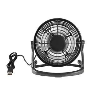 Draagbare Dc 5V Kleine Desk Usb 4 Blades Cooler Cooling Fan Usb Mini Fans Bediening Super Mute Stille Pc/Laptop/Notebook