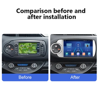 2 din android Radio stéréo lecteur multimédia gps navigation carplay android Pour TOYOTA YARIS VITZ 2012-2018 youtube WIFI 4G DSP