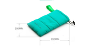 Pour lunettes de soleil, logo privé personnalisé, housse rembourrée épaisse en duvet de coton coloré