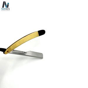 Rasoir droit de barbier à lame unique, soins personnels, non jetable pour hommes, emballage personnalisé, offre de bois de santal doré - Product Image 3