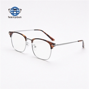 Teenyoun Half Frame Flat Mirror Frame Eyewear Holder <strong>Face</strong> Rimless Optical Gold <strong>Beautiful</strong> Glasses Frames Wholesale - Product Image 6
