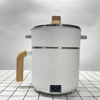 Sonifer SF-1506 Cuisine 600W Acier inoxydable avec contrôle de thermostat Multifonction 1,2l Mini marmite électrique à vapeur pour soupe et ragoût