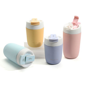 Tazza da viaggio 360ml da 480ml con Logo personalizzato tazza da caffè in acciaio con coperchio tazza portatile isolata - Product Image 4