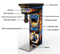 Machine de jeu d'arcade de boxe dynamique électronique à monnayeur, personnalisée, grand modèle, pour jeux d'amusement