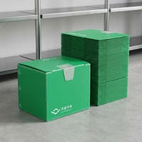Conteneur de stockage pliable en plastique réutilisable Couvercle pliable Recyclable Chiffre d'affaires Caisse logistique Empilable Empilable Ventilé Durable