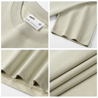 T-shirt en coton blanc de haute qualité, coupe oversize à épaules tombantes, personnalisable avec logo imprimé, tissu épais, pour homme