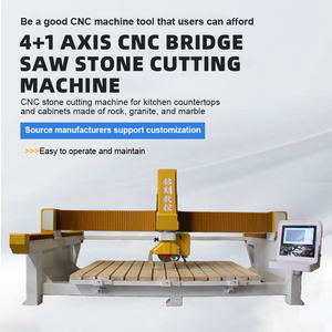 <span class=keywords><strong>Machine</strong></span> de découpe de pierre <span class=keywords><strong>CNC</strong></span> Mingke 4+1 axes pour le granit avec moteur PLC et engrenage - Rotation 0-360° et découpe de formes complexes - Product Image 2