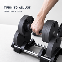 YX Vente en gros Dropshipping Haltères de musculation à poids progressif 2KG 5LBS 20KG 44lbs 32KG 70lb 36KG 80lb Poids libres réglables