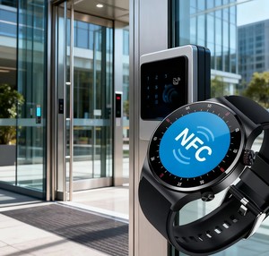 데닉시 럭셔리 NFC 스포츠 스마트워치 남녀공용 BT 통화 및 다기능 방수 IP68 스마트워치 - Product Image 4