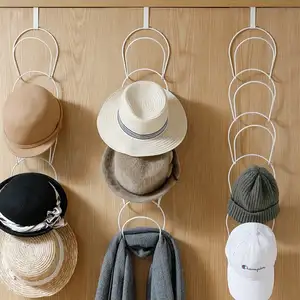 衣柜金属围巾领带架安全耐用5多层折叠展示毛巾帽子衣架收纳器