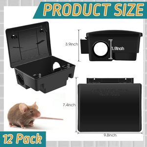 Pièges à rats et à souris jetables en plastique verrouillables, écologiques, avec <span class=keywords><strong>colle</strong></span> à base d'arachide pour le contrôle des animaux - Product Image 2