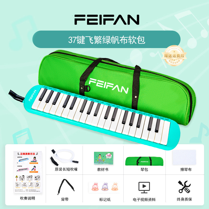 37-key soft-pack green textbook