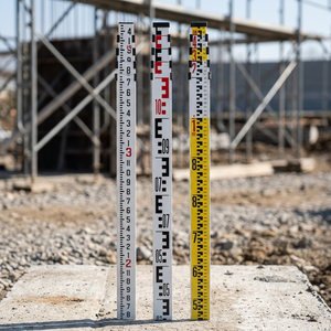 Bastón Telescópico de Nivelación para Topografía, Niveles Ópticos Automáticos y Nivelación en Construcción, Bastón de Aluminio de 3m/5m - Product Image 1