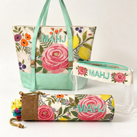 Sac de transport pliable de haute qualité et écologique pour Mahjong américain, en toile, avec plusieurs poches, idéal pour les jeux de Mahjong et les voyages