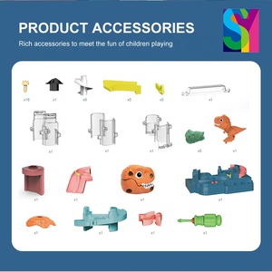 SY bricolage assembler bâtiment <span class=keywords><strong>dinosaure</strong></span> coulissant piste de course électrique étages Lots ensemble plus récent Parking <span class=keywords><strong>Garage</strong></span> camion jouets - Product Image 5