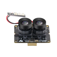 Module de caméra binoculaire USB2.0 avec capteur CMOS UVC OV2710 Hampo, faible luminosité 0,5 Lux, 1080P 30fps, Plug&Play, module de profondeur 3D