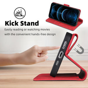 Coque de téléphone en cuir de luxe de couleur pure boucle magnétique étui de téléphone portable pour Samsung S24 S23 S22 <span class=keywords><strong>S21</strong></span> Plus portefeuille porte-monnaie 15 Pro - Product Image 4