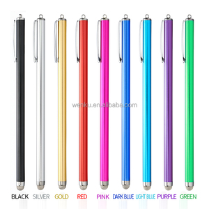 Venta al por mayor lápiz óptico de pantalla táctil de metal largo elegante pluma con punta de fibra pluma táctil para teléfono iPad lápiz óptico pedido a granel para <span class=keywords><strong>Android</strong></span> - Product Image 1
