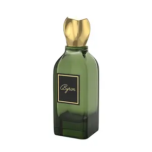 Botol parfum 50ml 100ml, botol parfum semprot kaca persegi untuk botol parfum mewah kosong dengan tutup perak