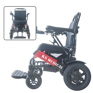 Silla de Ruedas Motorizada KSM-601S con Motor Eléctrico sin Escobillas de 250w y Reclinación Manual, Silla de Ruedas Plegable Ligera en Venta - Product Image 1