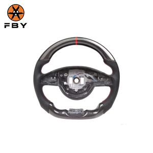 Volante in Fibra di Carbonio Personalizzato per Mercedes Benz <span class=keywords><strong>W205</strong></span> W222 W213 E63s C43 C63 2015-2021, Volante Auto in Fibra di Carbonio con LED - Product Image 1