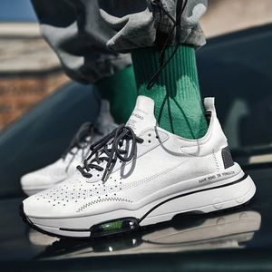 Zapatillas Deportivas con Amortiguación <span class=keywords><strong>de</strong></span> Aire para Parejas, Tallas Grandes 36-46, Modernas, Transpirables, Blancas, para <span class=keywords><strong>Hombre</strong></span> y <span class=keywords><strong>Mujer</strong></span>, Estilo Dad Shoes - Product Image 2