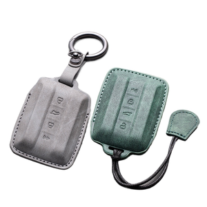 Funda de cuero para llave de coche con control remoto, compatible con Great Wall GWM WEY Tank 300 500 22-23, accesorios de piel sintética para llaveros de coche - Product Image 1