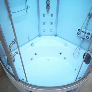 Cabina de ducha hecha a medida en blanco y negro cabina de ducha de vapor cabina de ducha de pie con <span class=keywords><strong>bañera</strong></span> - Product Image 3