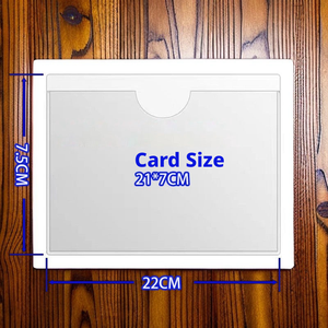 ซองใส่บัตร PVC แบบใส กันน้ำ กันน้ำมัน สำหรับจัดเก็บ - Product Image 4