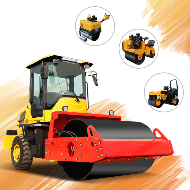 2 Tons Vibratory Double Drum Walk Behind Mini Road Roller with Hydraulic Drive and High Efficiency