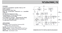 Accéléromètre double axe MEMSIC MXR6500MP, 1,7 g, 2,7 V à 3,6 V, faible consommation, boîtier LCC8 5x5 mm, -40 à +85°C, capteur industriel