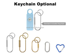 حار 130dB قابلة للشحن الأمن الذاتي الدفاع النساء إنذار هجوم شخصي إنذار أجهزة إنذار سلامة المفاتيح مجموعة - Product Image 6