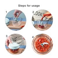 2025 Manual makanan prosesor sayuran Chopper portabel tangan tarik tali bawang putih Mincer pemotong bawang putih untuk sayuran