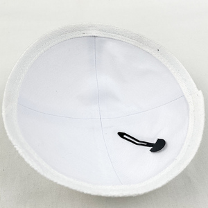 Kippa en daim noir Yarmulke Casquette juive israélienne <span class=keywords><strong>Judaica</strong></span> avec clip 18 cm (7 pouces) - Product Image 2