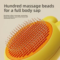 Peigne en plastique pour enlever les poils de chat, outil de démêlage, brosse de massage pour chats, chiens, accessoires pour animaux de compagnie