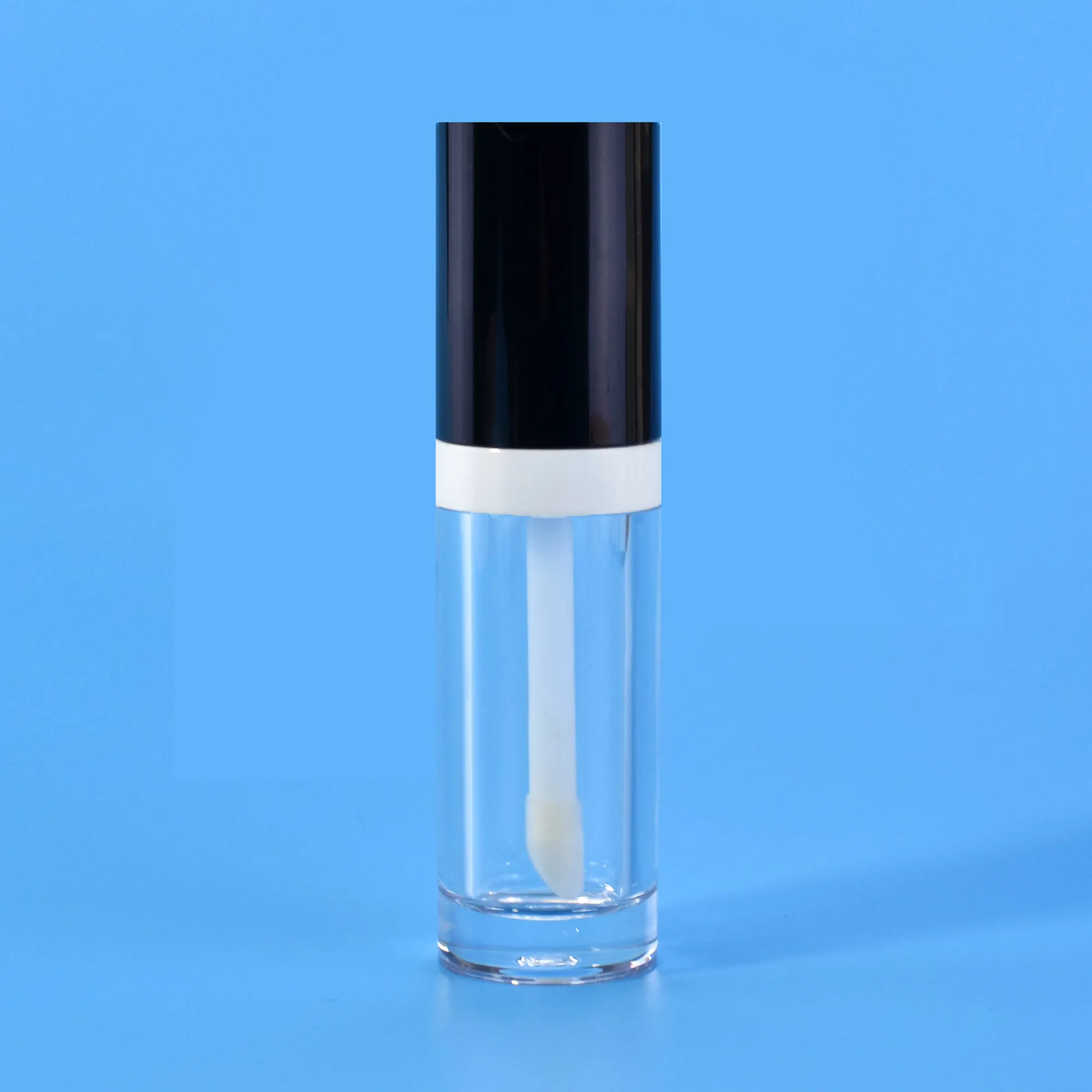 Tubo de brilho labial PETG de formato redondo, recipiente vazio para embalagens de cosméticos, recipiente para tonalidade labial