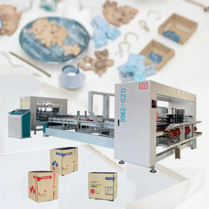 Venta caliente eléctrica impulsada automática caja corrugada hoja Pegar Carpeta <span class=keywords><strong>Gluer</strong></span> maquinaria para alimentos y productos químicos caja de cartón pegado - Product Image 5