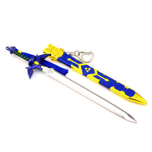 <span class=keywords><strong>Zelda</strong></span> Master Sword mejorado 22cm espada llavero colgante espada de juguete de alta calidad se puede personalizar modelo - Product Image 5