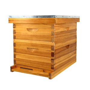 Kit de Colmena de Abejas de Madera Recubierta de Cera, Equipo de Apicultura, Marco de Madera para Colmena, Cajas de Colmena Langstroth, Logotipo Personalizado - Product Image 1