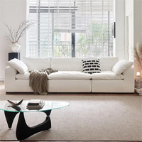 Wabi-Sabi Chenille Gepolsterter Konvertierbarer Einzelsitz-Akzentstuhl Wolkenähnliches Komprimiertes Lounge-Sofa Langlebiger Rahmen Schlafsofa