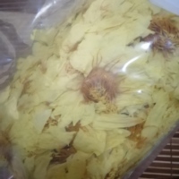 Bunga teratai kering baru alami bunga teratai kuning cerah untuk teh Mekar