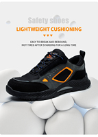 Chaussures de travail mode sport légères et confortables pour hommes, chaussures de sécurité à bout en acier pour hommes, vente en gros