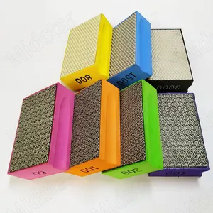 Tile Stone Glass Wood Grinding Polishing High-strength Diamond Electroplated / Full Resin Particles Hand Pad block