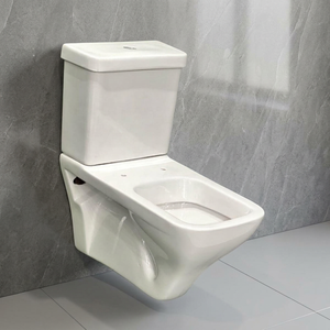 Inodoro de Cerámica de Dos Piezas con Pedestal, de Forma Redonda, Estándar Internacional, de Primera Calidad - Product Image 5
