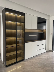 Personalizzato moderno in legno portabottiglie espositore per la casa per soggiorno <span class=keywords><strong>e</strong></span> zona <span class=keywords><strong>pranzo</strong></span> mobili - Product Image 2