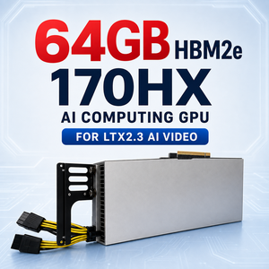 Carte graphique GPU CMP 170HX 8 Go avec mémoire vidéo 64 Go PCIe 2.0 déverrouillable, version avec disque système SSD 512 Go + condensateurs - Product Image 2