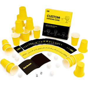<span class=keywords><strong>Jeu</strong></span> <span class=keywords><strong>de</strong></span> <span class=keywords><strong>cartes</strong></span> à boire <span class=keywords><strong>de</strong></span> nuit avec gobelets en plastique et boule en plastique avec impression personnalisée - Product Image 2