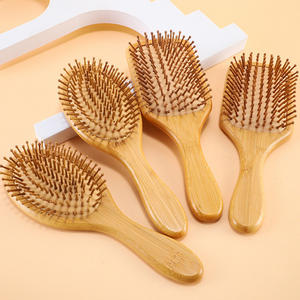 Vendita all'ingrosso eco-friendly pettine ad aria naturale biodegradabile per la cura dei capelli in gomma con Logo personalizzato a casa con Laser - Product Image 6