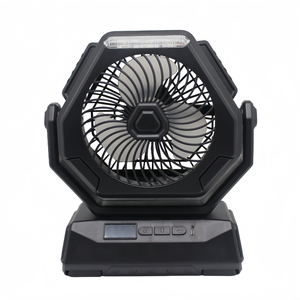 Có thể sạc lại cắm trại ngoài trời dao động quạt trần với ánh sáng ban đêm dẫn hiển thị xách tay Trọng lượng nhẹ đa tốc độ quạt làm mát - Product Image 1